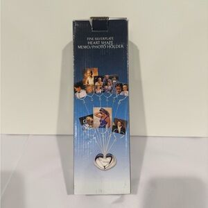 Silver Heart Shape Memo/Photo Holder